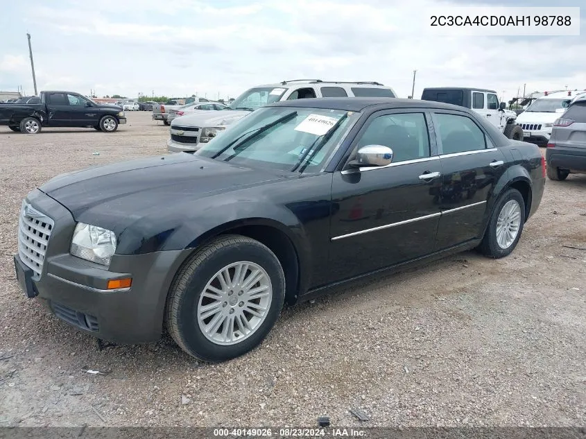 2010 Chrysler 300 Touring VIN: 2C3CA4CD0AH198788 Lot: 40149026