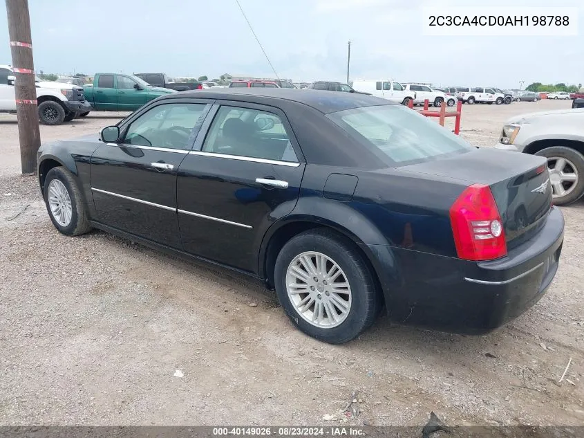 2010 Chrysler 300 Touring VIN: 2C3CA4CD0AH198788 Lot: 40149026