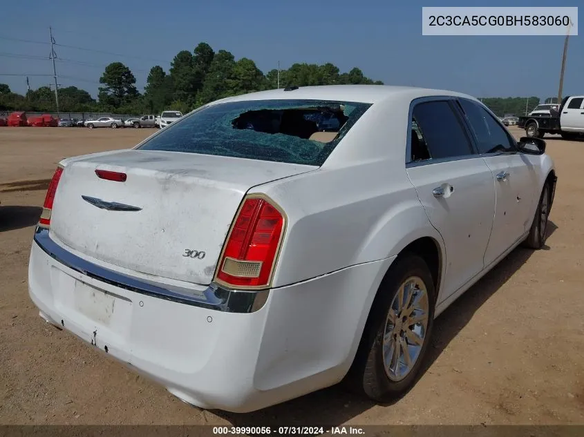 2011 Chrysler 300 Limited VIN: 2C3CA5CG0BH583060 Lot: 39990056