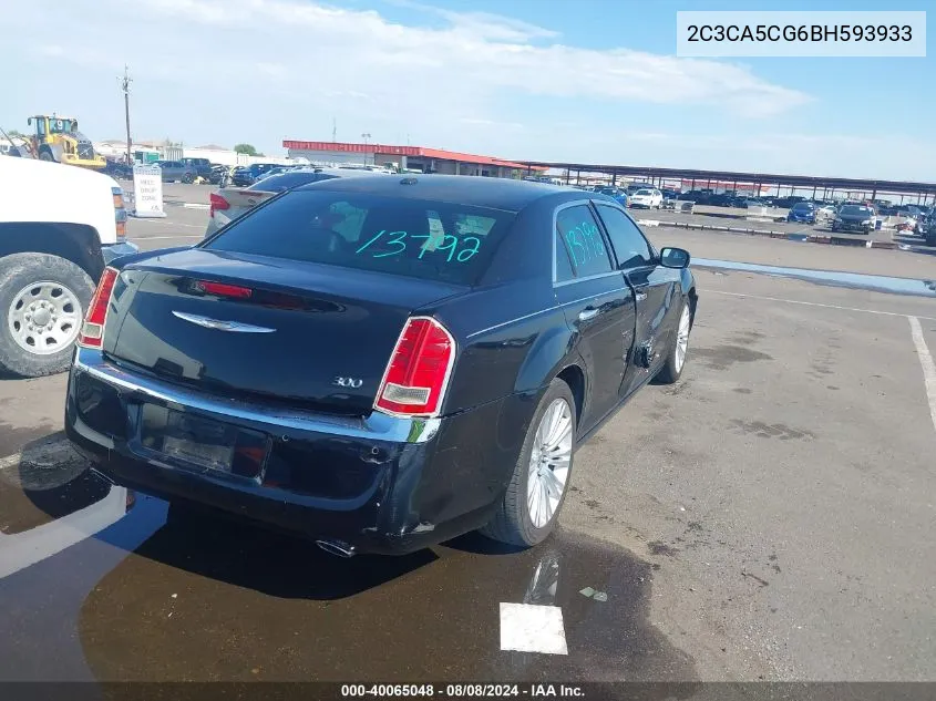 2011 Chrysler 300 Limited VIN: 2C3CA5CG6BH593933 Lot: 40065048