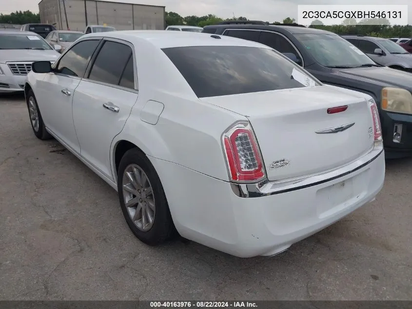 2011 Chrysler 300 Limited VIN: 2C3CA5CGXBH546131 Lot: 40163976