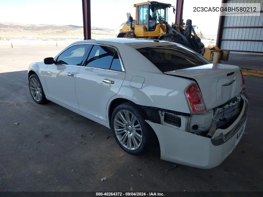 2011 Chrysler 300 Limited VIN: 2C3CA5CG4BH580212 Lot: 40264372