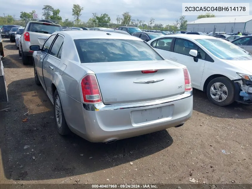 2011 Chrysler 300 Limited VIN: 2C3CA5CG4BH614178 Lot: 40407968