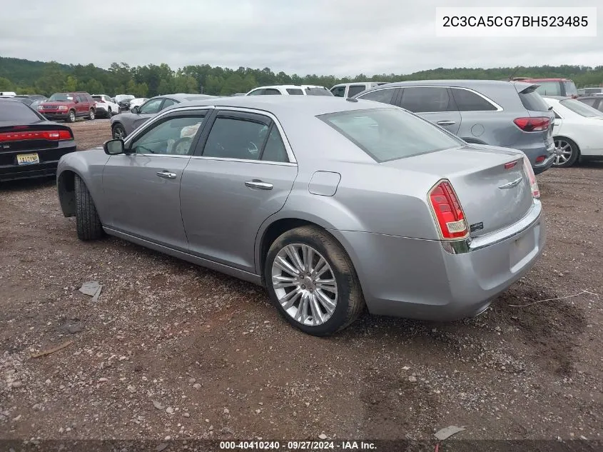 2011 Chrysler 300 Limited VIN: 2C3CA5CG7BH523485 Lot: 40410240