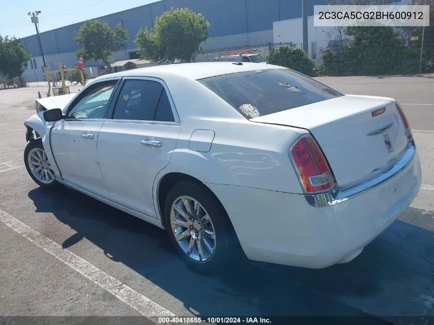 2C3CA5CG2BH600912 2011 Chrysler 300 Limited