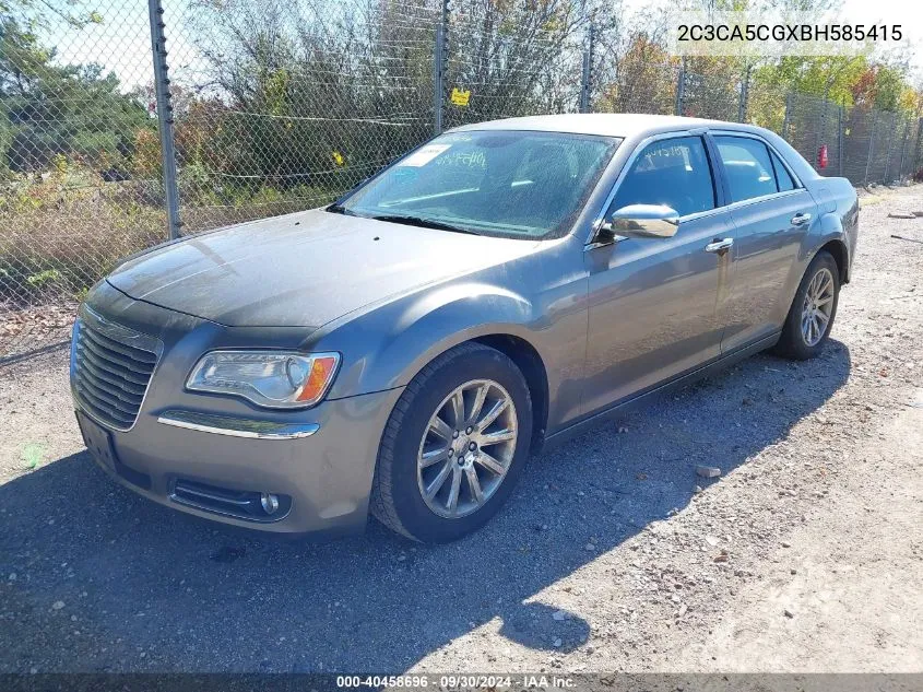 2011 Chrysler 300 Limited VIN: 2C3CA5CGXBH585415 Lot: 40458696