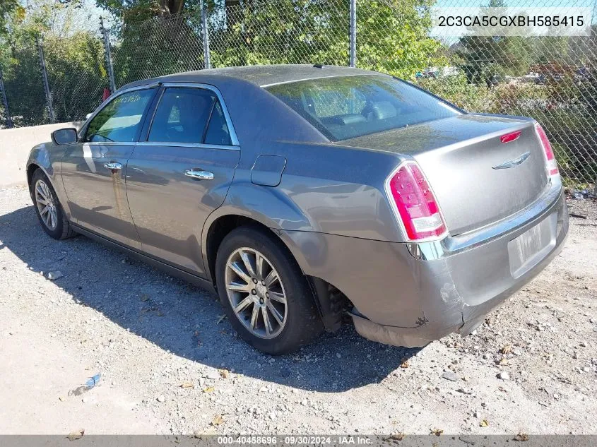 2011 Chrysler 300 Limited VIN: 2C3CA5CGXBH585415 Lot: 40458696