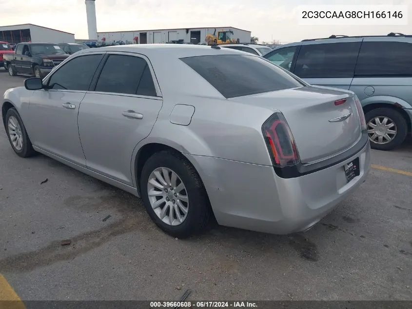 2012 Chrysler 300 VIN: 2C3CCAAG8CH166146 Lot: 39660608