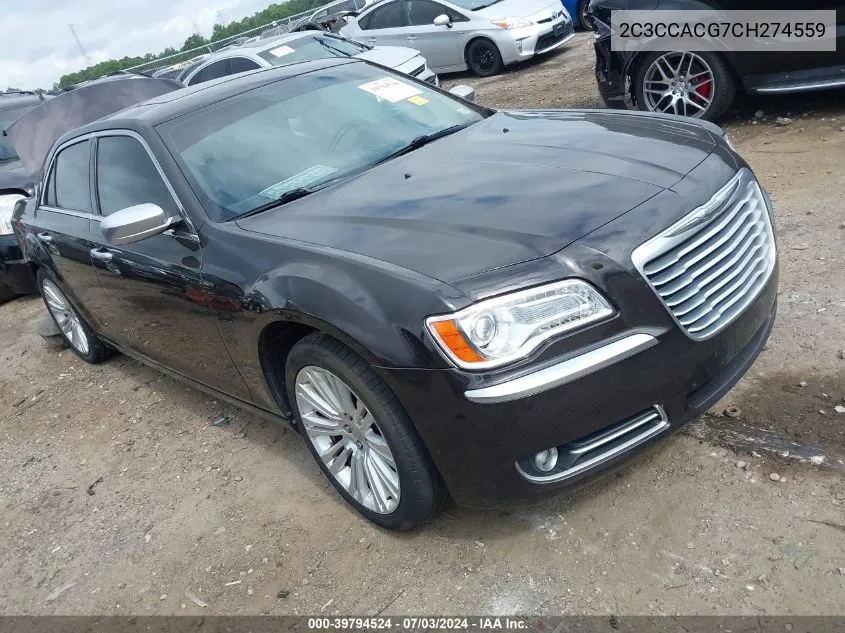 2012 Chrysler 300 Limited VIN: 2C3CCACG7CH274559 Lot: 39794524