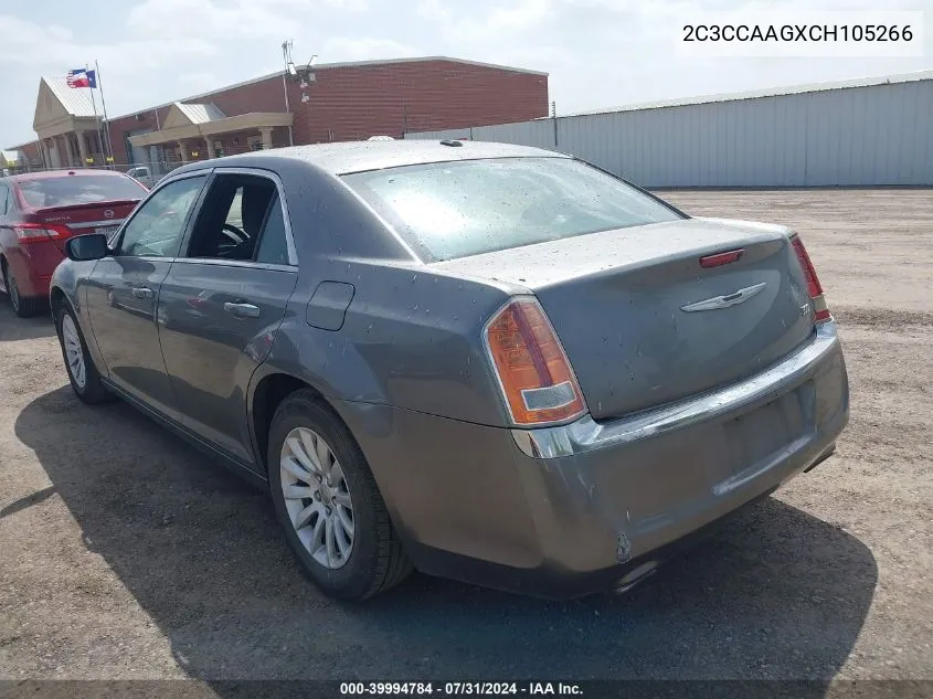 2C3CCAAGXCH105266 2012 Chrysler 300