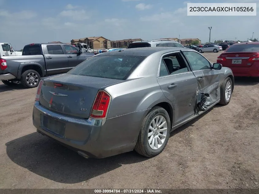 2C3CCAAGXCH105266 2012 Chrysler 300