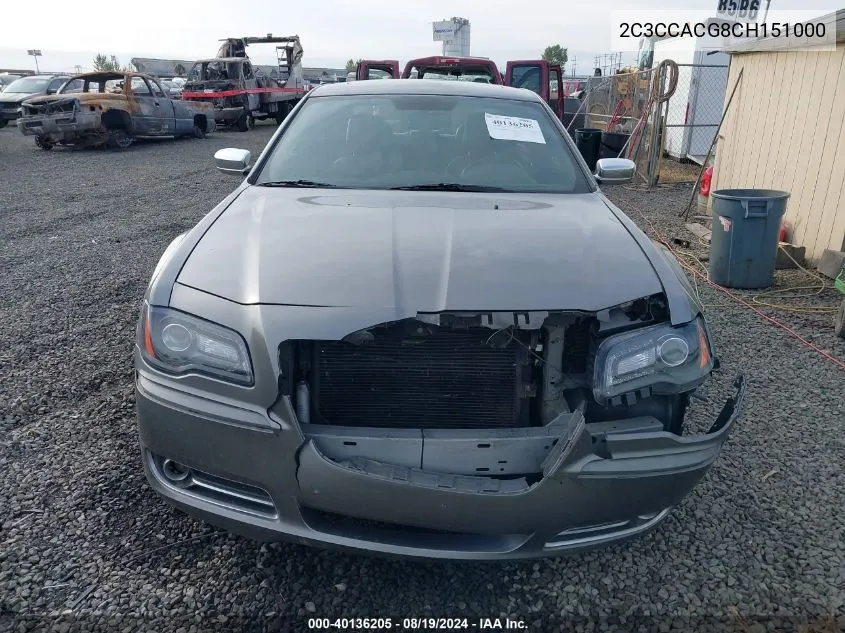 2C3CCACG8CH151000 2012 Chrysler 300 Limited