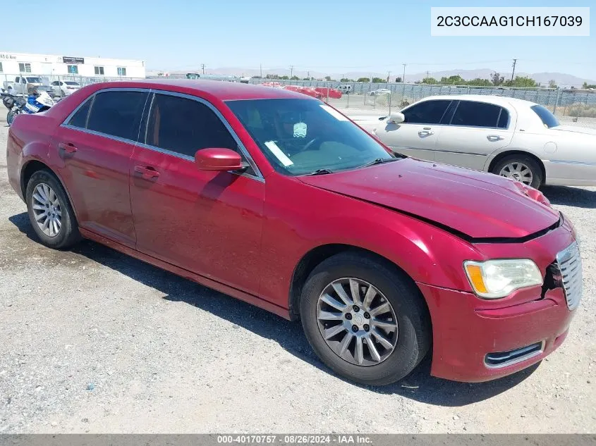 2012 Chrysler 300 VIN: 2C3CCAAG1CH167039 Lot: 40170757