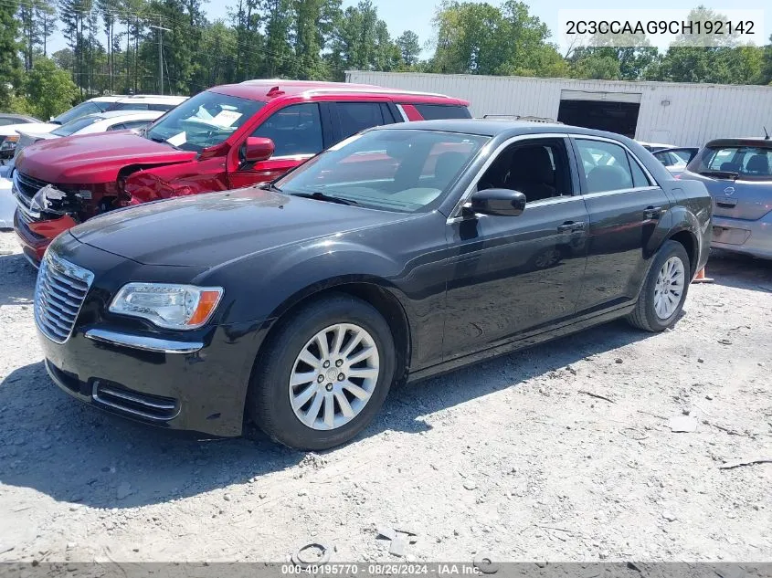 2012 Chrysler 300 VIN: 2C3CCAAG9CH192142 Lot: 40195770