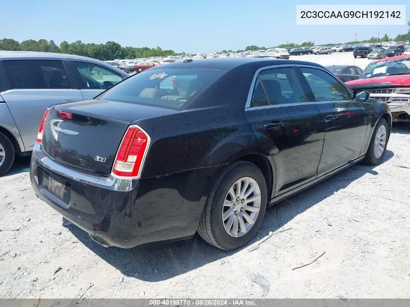 2012 Chrysler 300 VIN: 2C3CCAAG9CH192142 Lot: 40195770