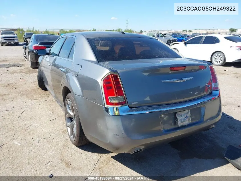 2C3CCACG5CH249322 2012 Chrysler 300 Limited