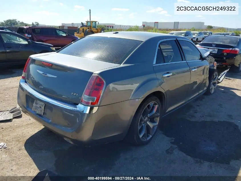 2C3CCACG5CH249322 2012 Chrysler 300 Limited