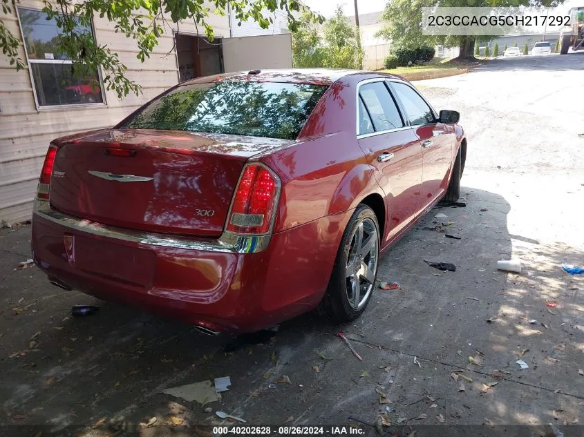 2C3CCACG5CH217292 2012 Chrysler 300 Limited