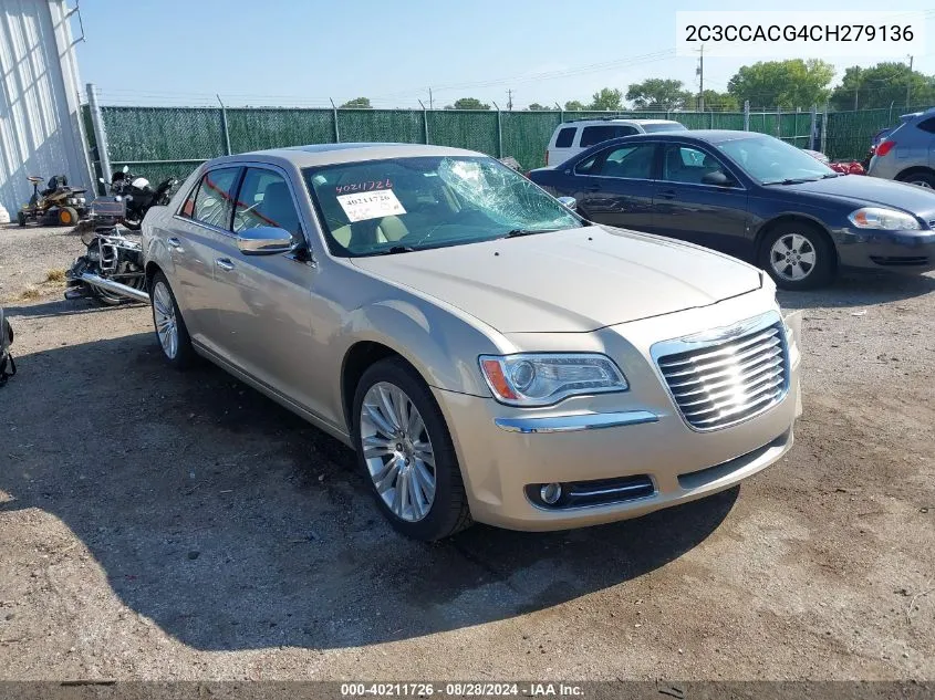 2012 Chrysler 300 Limited VIN: 2C3CCACG4CH279136 Lot: 40211726