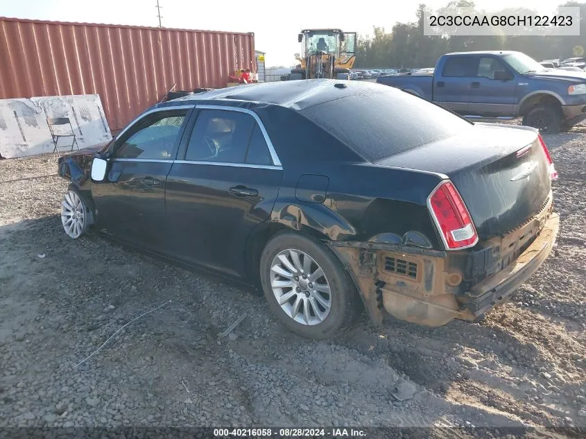 2012 Chrysler 300 VIN: 2C3CCAAG8CH122423 Lot: 40216058