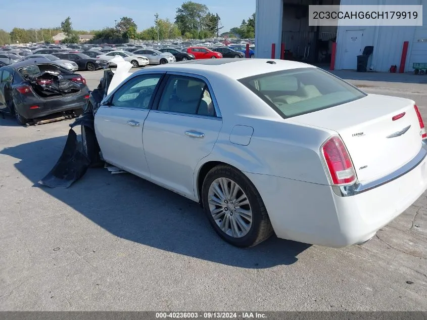 2012 Chrysler 300 Limited VIN: 2C3CCAHG6CH179919 Lot: 40236003