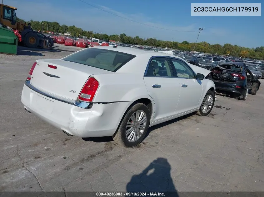 2012 Chrysler 300 Limited VIN: 2C3CCAHG6CH179919 Lot: 40236003