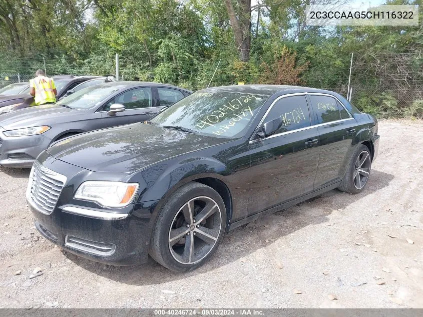 2C3CCAAG5CH116322 2012 Chrysler 300