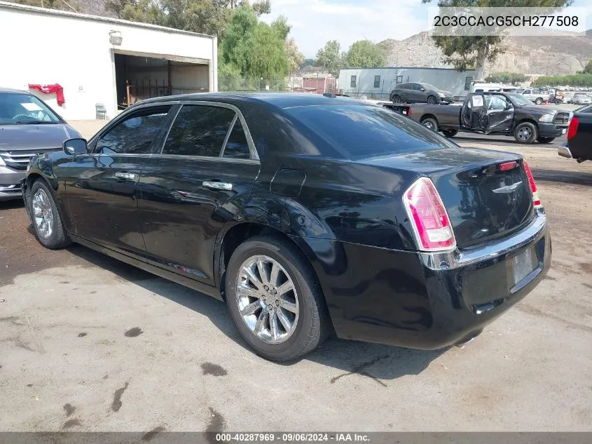 2012 Chrysler 300 Limited VIN: 2C3CCACG5CH277508 Lot: 40287969