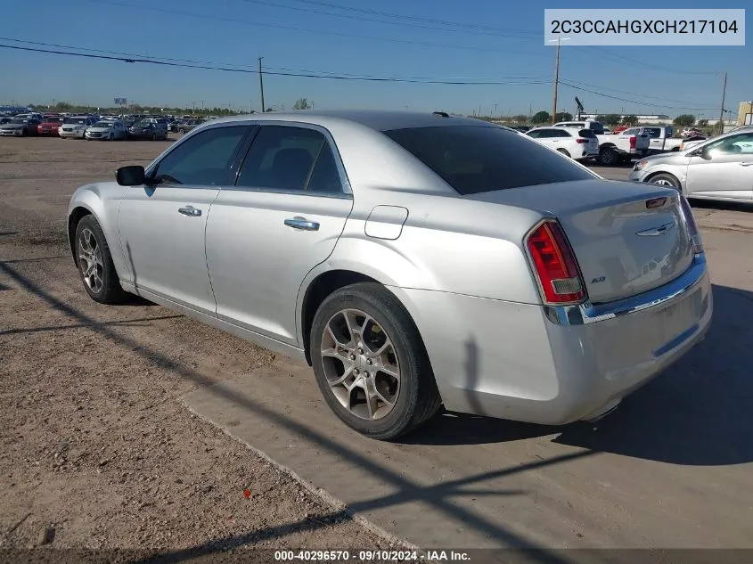 2C3CCAHGXCH217104 2012 Chrysler 300 Limited