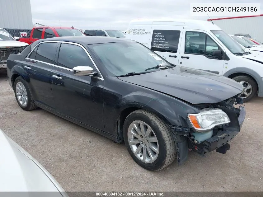 2012 Chrysler 300 Limited VIN: 2C3CCACG1CH249186 Lot: 40304182