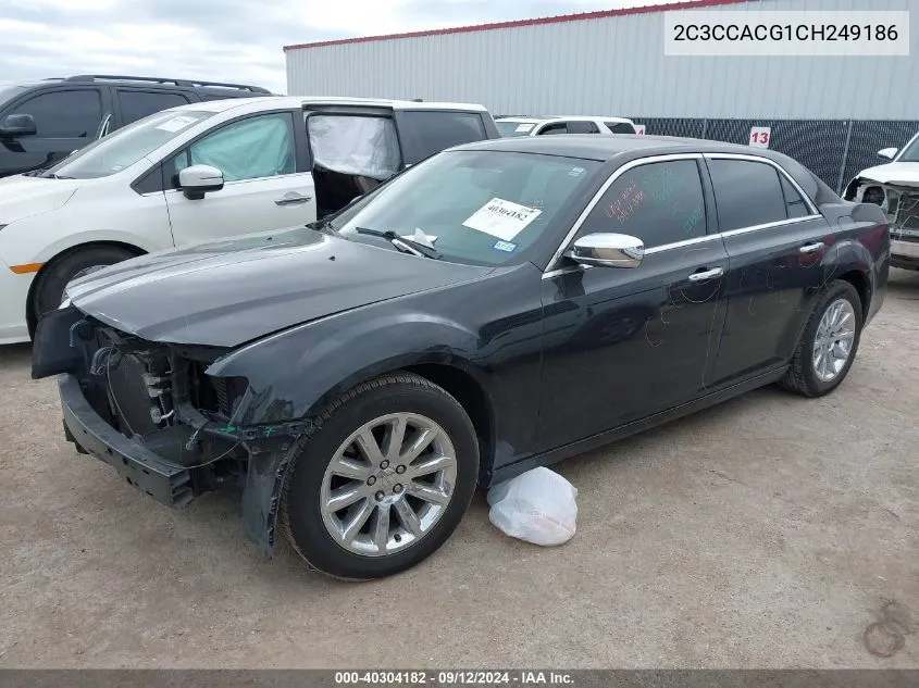 2012 Chrysler 300 Limited VIN: 2C3CCACG1CH249186 Lot: 40304182