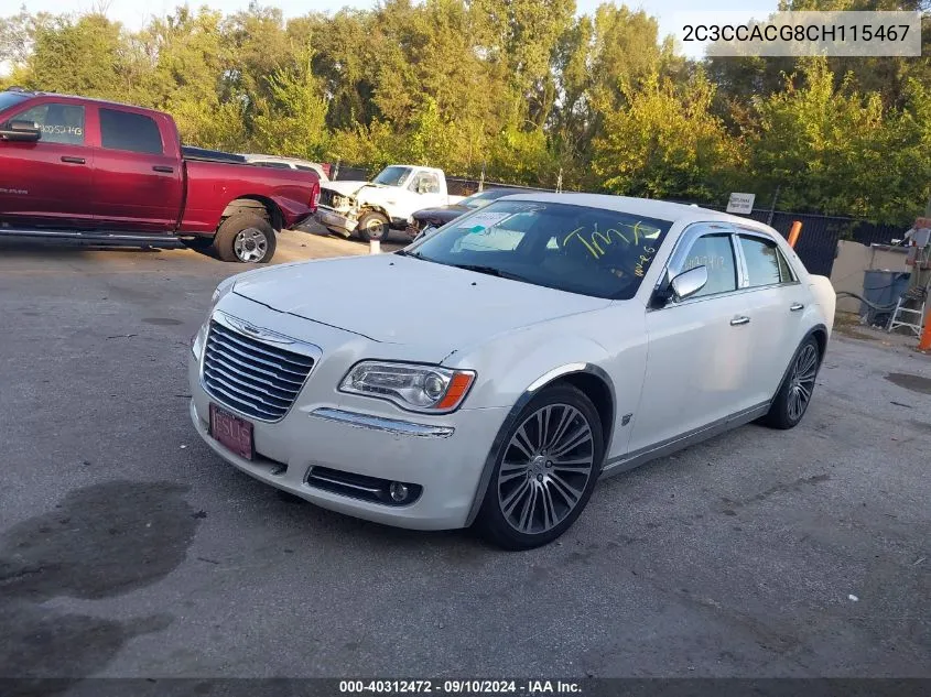 2012 Chrysler 300 Limited VIN: 2C3CCACG8CH115467 Lot: 40312472