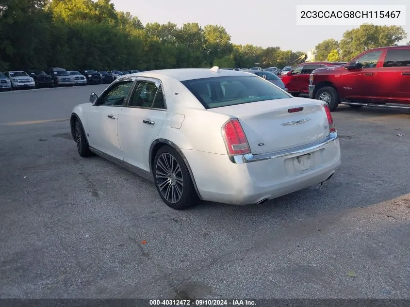 2C3CCACG8CH115467 2012 Chrysler 300 Limited