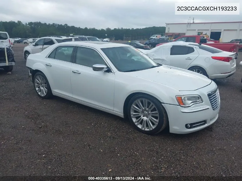 2C3CCACGXCH193233 2012 Chrysler 300 Limited