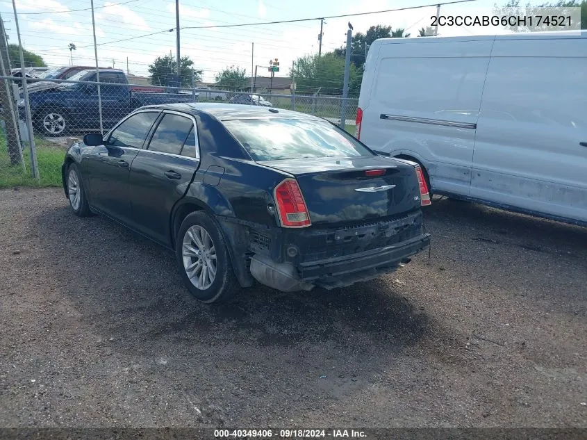 2012 Chrysler 300 S V6 VIN: 2C3CCABG6CH174521 Lot: 40349406