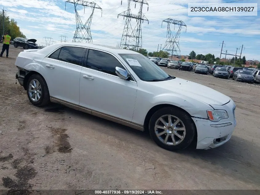 2012 Chrysler 300 VIN: 2C3CCAAG8CH139027 Lot: 40377936