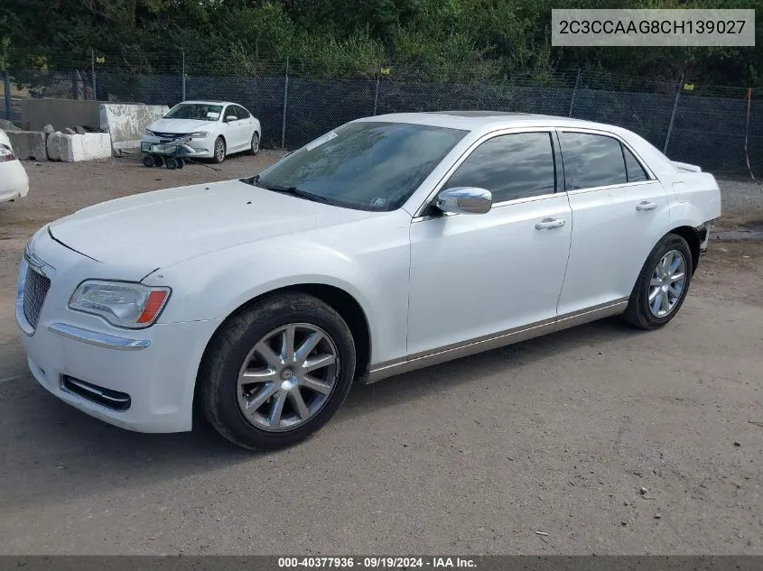 2012 Chrysler 300 VIN: 2C3CCAAG8CH139027 Lot: 40377936