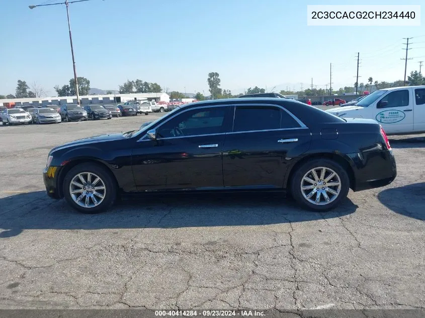 2012 Chrysler 300 Limited VIN: 2C3CCACG2CH234440 Lot: 40414284