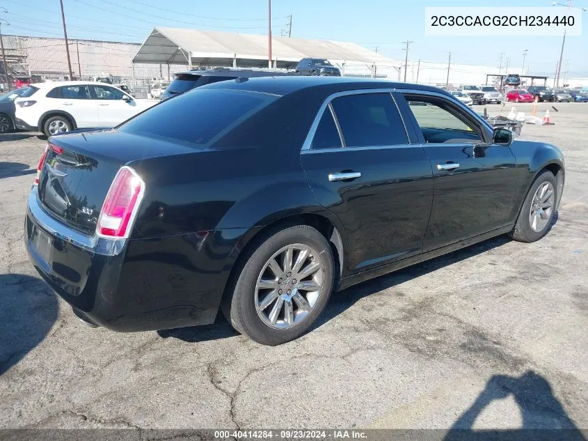 2012 Chrysler 300 Limited VIN: 2C3CCACG2CH234440 Lot: 40414284