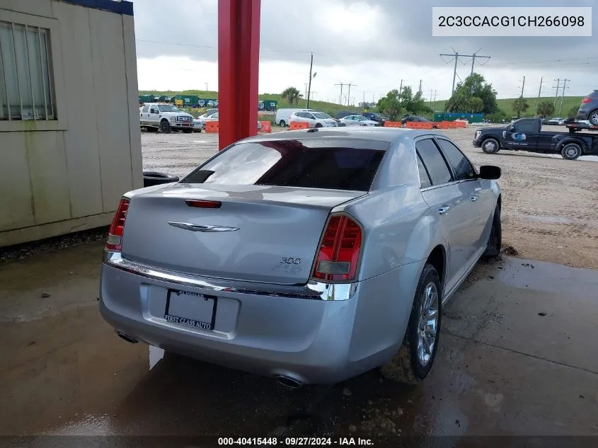 2012 Chrysler 300 Limited VIN: 2C3CCACG1CH266098 Lot: 40415448