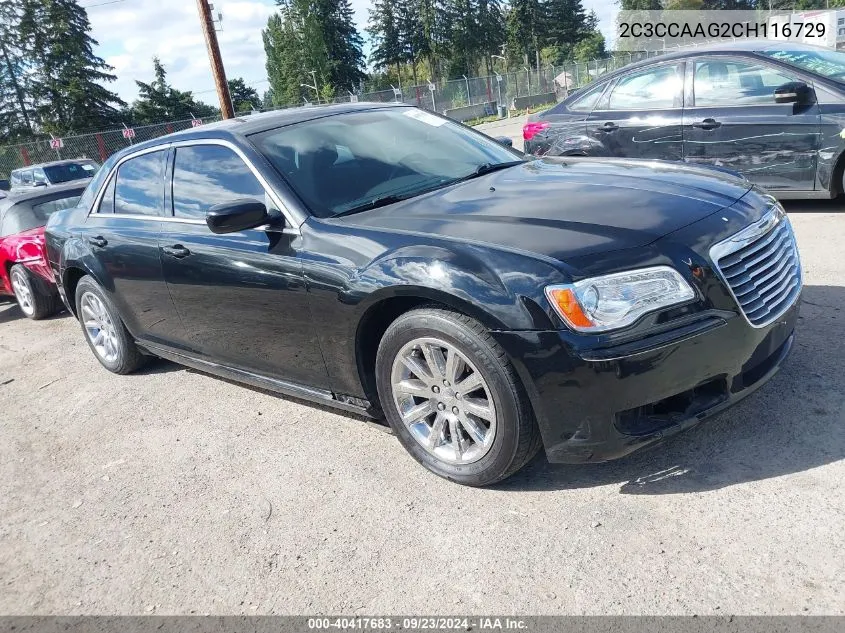 2012 Chrysler 300 VIN: 2C3CCAAG2CH116729 Lot: 40417683