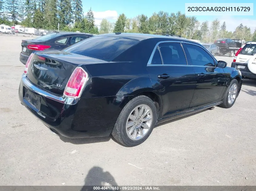 2C3CCAAG2CH116729 2012 Chrysler 300