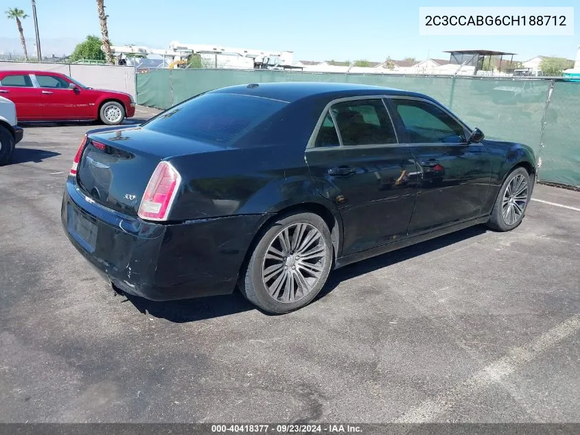 2C3CCABG6CH188712 2012 Chrysler 300 S V6