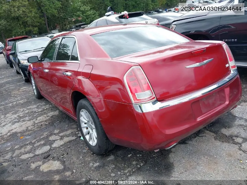 2012 Chrysler 300 VIN: 2C3CCAAG3CH234644 Lot: 40422881