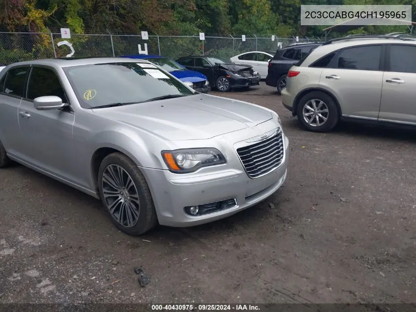 2012 Chrysler 300 S V6 VIN: 2C3CCABG4CH195965 Lot: 40430975