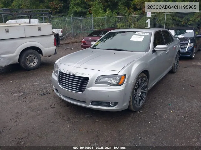 2012 Chrysler 300 S V6 VIN: 2C3CCABG4CH195965 Lot: 40430975