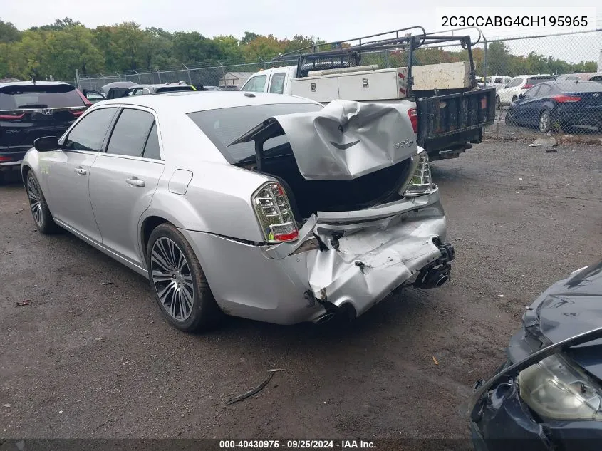 2012 Chrysler 300 S V6 VIN: 2C3CCABG4CH195965 Lot: 40430975