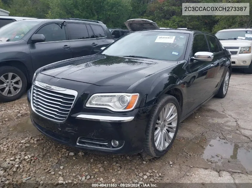 2012 Chrysler 300 Limited VIN: 2C3CCACGXCH273387 Lot: 40431853