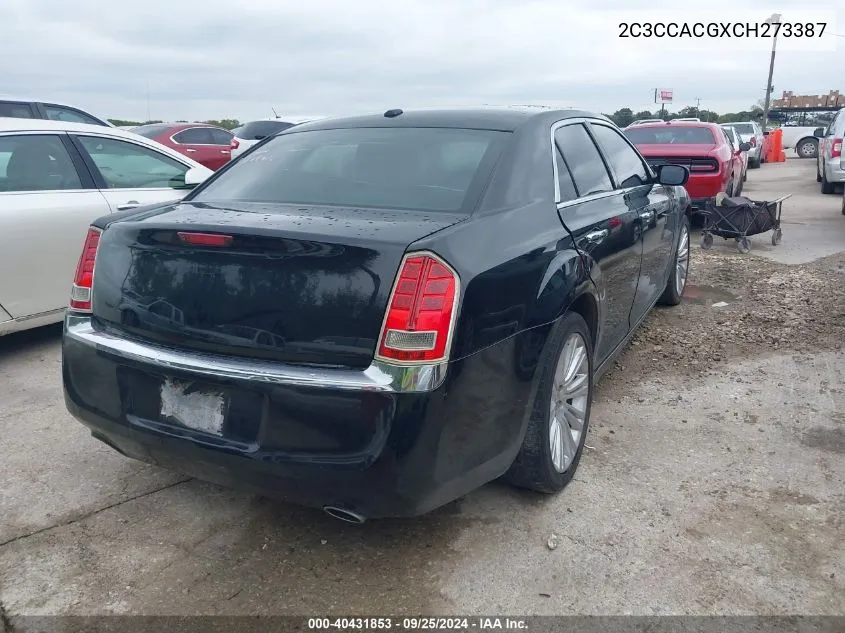 2C3CCACGXCH273387 2012 Chrysler 300 Limited