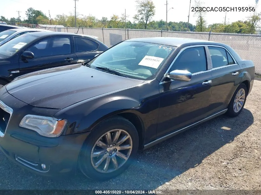 2012 Chrysler 300 Limited VIN: 2C3CCACG5CH195956 Lot: 40515020